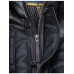 Пуховик кожаный Instinct black Art.501, Airborne Apparel™